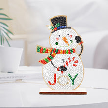 Load image into Gallery viewer, Christmas Wooden Santa Xmas Dwarf Xmas Tree DIY Diamond Art Tabletop Decorations
