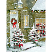 Load image into Gallery viewer, Diamond Painting - Full Round - Christmas snow scene (30*40CM)
