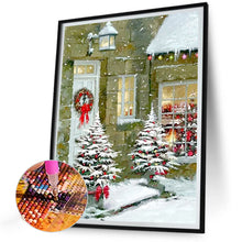Load image into Gallery viewer, Diamond Painting - Full Round - Christmas snow scene (30*40CM)
