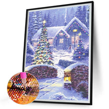 Load image into Gallery viewer, Diamond Painting - Full Round - Christmas snow scene (30*40CM)
