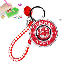 Load image into Gallery viewer, Double Sided Rhinestone Painting Keychain Pendant for Adult (Chatham Town F.C.)
