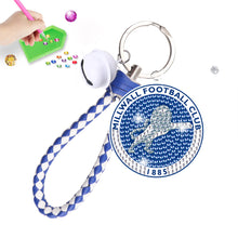 Load image into Gallery viewer, Double Sided Rhinestone Painting Keychain Pendant for Kid Adult (Millwall F.C.)
