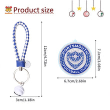 Load image into Gallery viewer, Double Sided Rhinestone Painting Keychain Pendant for Kid Adult(Portsmouth F.C.)
