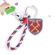 Load image into Gallery viewer, Double Sided Rhinestone Painting Keychain Pendant (West Ham United Women s F.C.)
