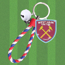 Load image into Gallery viewer, Double Sided Rhinestone Painting Keychain Pendant (West Ham United Women s F.C.)
