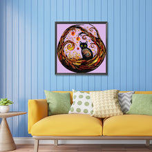 Load image into Gallery viewer, Diamond Painting - Partial Special Shaped - black cat (30*30CM)
