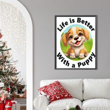 Load image into Gallery viewer, Diamond Painting - Partial Special Shaped - puppy (30*40CM)
