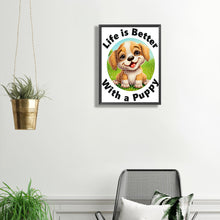 Load image into Gallery viewer, Diamond Painting - Partial Special Shaped - puppy (30*40CM)
