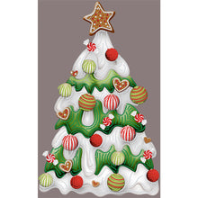 Load image into Gallery viewer, Diamond Painting - Partial Special Shaped - winter landscape christmas tree (30*50CM)
