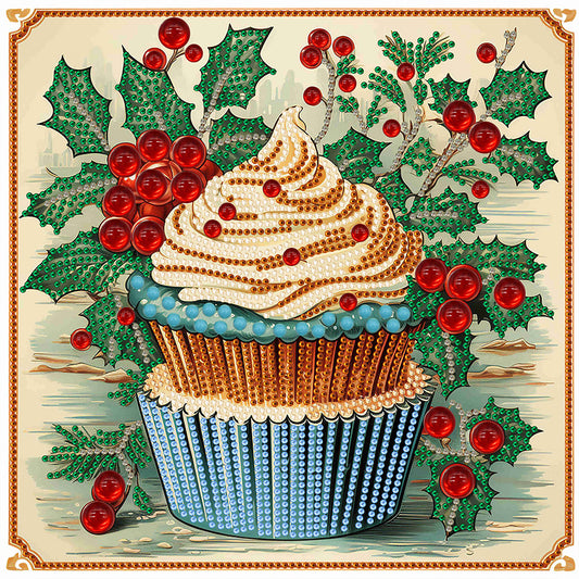 Diamond Painting - Partial Special Shaped - Cup cake (30*30CM)