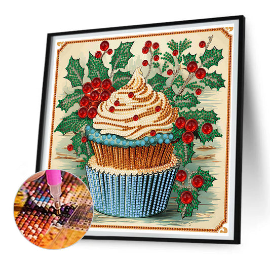Diamond Painting - Partial Special Shaped - Cup cake (30*30CM)