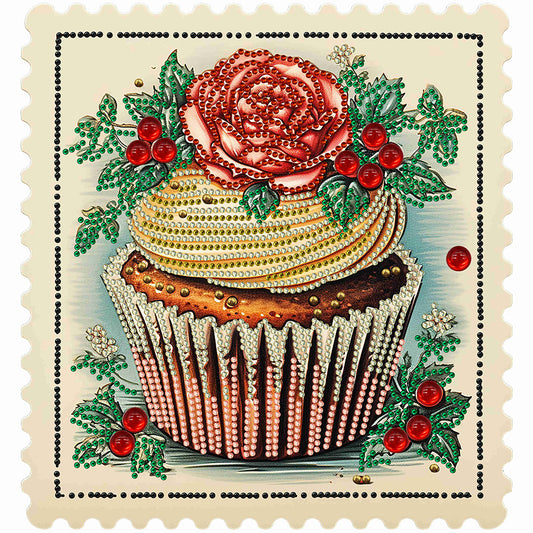 Diamond Painting - Partial Special Shaped - Cup cake (30*30CM)