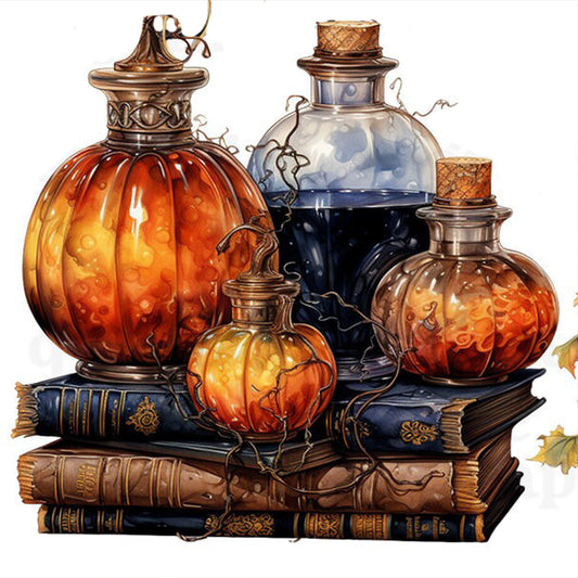 Diamond Painting - Full Round - Magic Book House (40*40CM)
