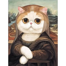Load image into Gallery viewer, Diamond Painting - Full Round - Cat Na Lisa (30*40CM)
