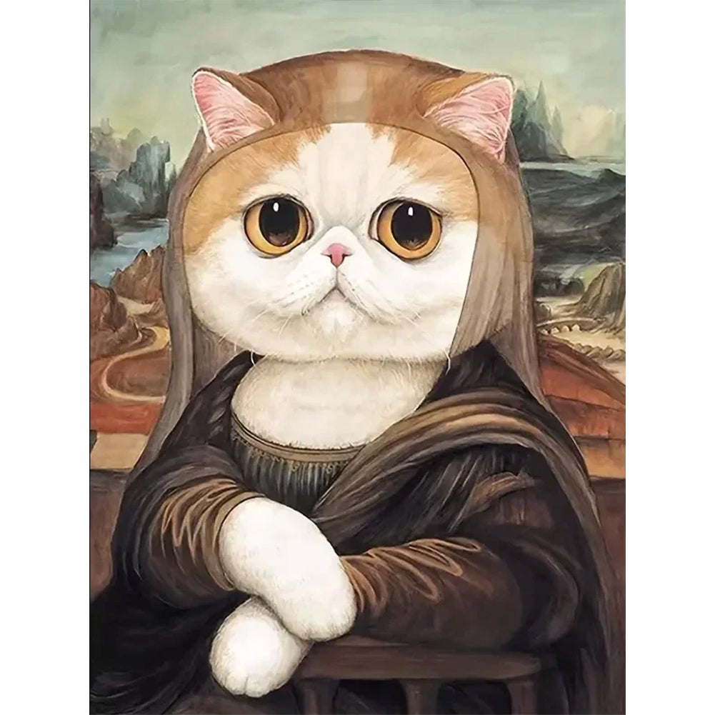 Diamond Painting - Full Round - Cat Na Lisa (30*40CM)