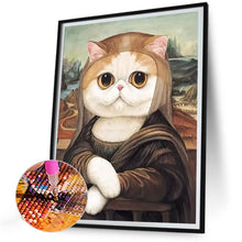 Load image into Gallery viewer, Diamond Painting - Full Round - Cat Na Lisa (30*40CM)
