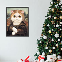 Load image into Gallery viewer, Diamond Painting - Full Round - Cat Na Lisa (30*40CM)
