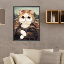 Load image into Gallery viewer, Diamond Painting - Full Round - Cat Na Lisa (30*40CM)
