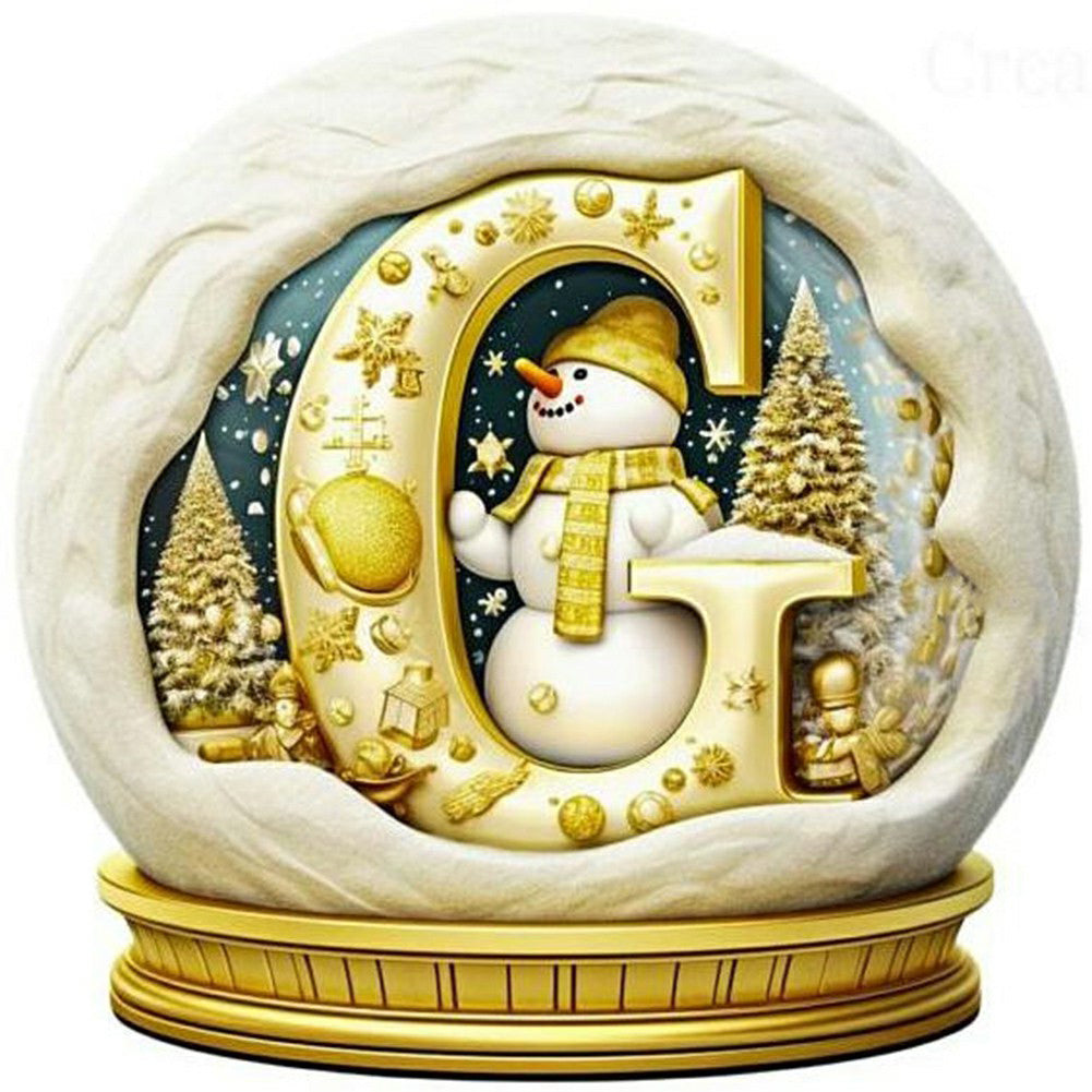 Diamond Painting - Full Round - Christmas crystal ball G (50*50CM)