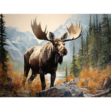 Load image into Gallery viewer, Diamond Painting - Full Round - moose (40*30CM)
