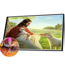 Load image into Gallery viewer, Diamond Painting - Full Round - jesus and lamb (40*30CM)
