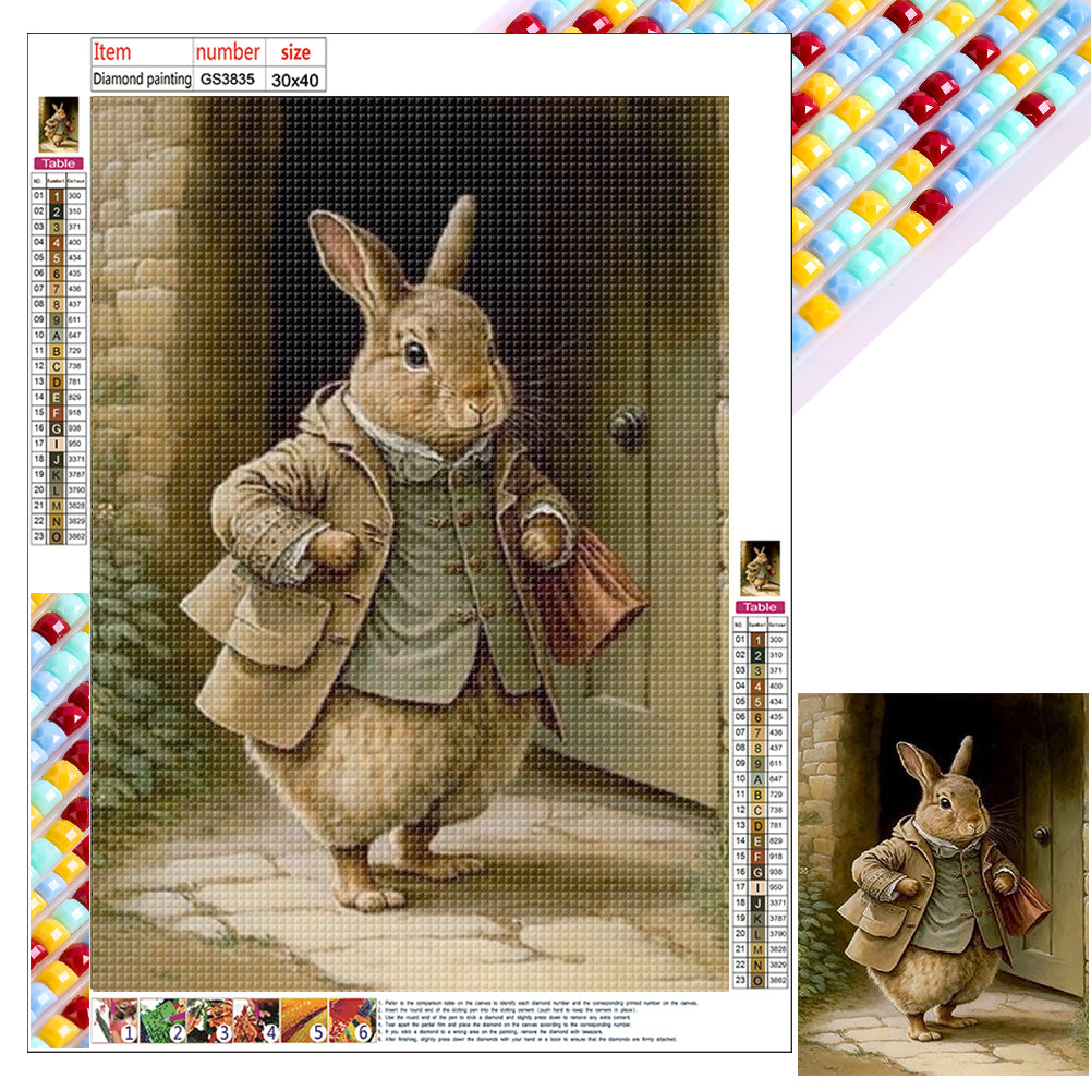 Diamond Painting - Full Square - rabbit (40*30CM)