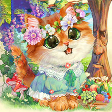 Load image into Gallery viewer, AB Diamond Painting - Full Round - garland kitten (40*40CM)
