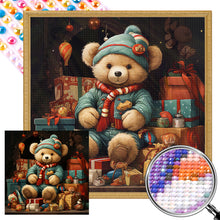 Load image into Gallery viewer, AB Diamond Painting - Full Round - Christmas gift bear (40*40CM)
