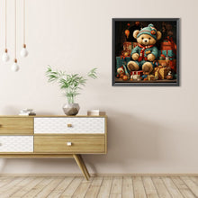 Load image into Gallery viewer, AB Diamond Painting - Full Round - Christmas gift bear (40*40CM)
