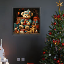 Load image into Gallery viewer, AB Diamond Painting - Full Round - Christmas gift bear (40*40CM)
