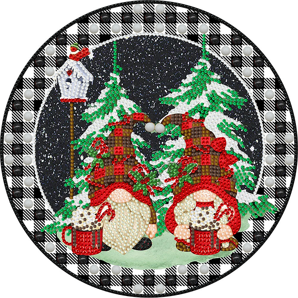 Diamond Painting - Partial Special Shaped - Christmas atmosphere (30*30CM)