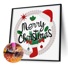 Load image into Gallery viewer, Diamond Painting - Partial Special Shaped - Christmas atmosphere (30*30CM)
