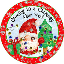 Load image into Gallery viewer, Diamond Painting - Partial Special Shaped - Christmas atmosphere (30*30CM)
