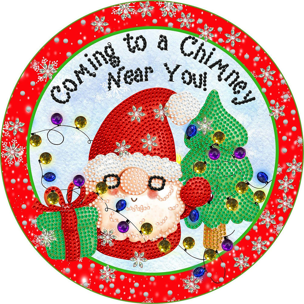 Diamond Painting - Partial Special Shaped - Christmas atmosphere (30*30CM)