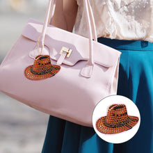 Load image into Gallery viewer, 6PCS Double Sided Diamond Painting Art Keychain Pendant for Beginner(Cowboy Hat)
