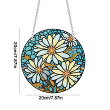 Load image into Gallery viewer, Acrylic Daisy Single-Sided Diamond Art Hanging Pendant for Home Decor 20x20cm
