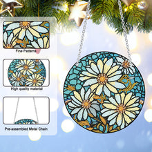Load image into Gallery viewer, Acrylic Daisy Single-Sided Diamond Art Hanging Pendant for Home Decor 20x20cm
