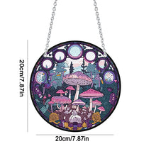 Load image into Gallery viewer, Mushroom Acrylic Round 5D DIY Diamond Painting Dots Pendant for Home Wall Decor
