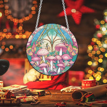 Load image into Gallery viewer, Mushroom Acrylic Round 5D DIY Diamond Painting Dots Pendant for Home Wall Decor
