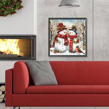 Load image into Gallery viewer, Diamond Painting - Full Round - winter snowman (30*30CM)
