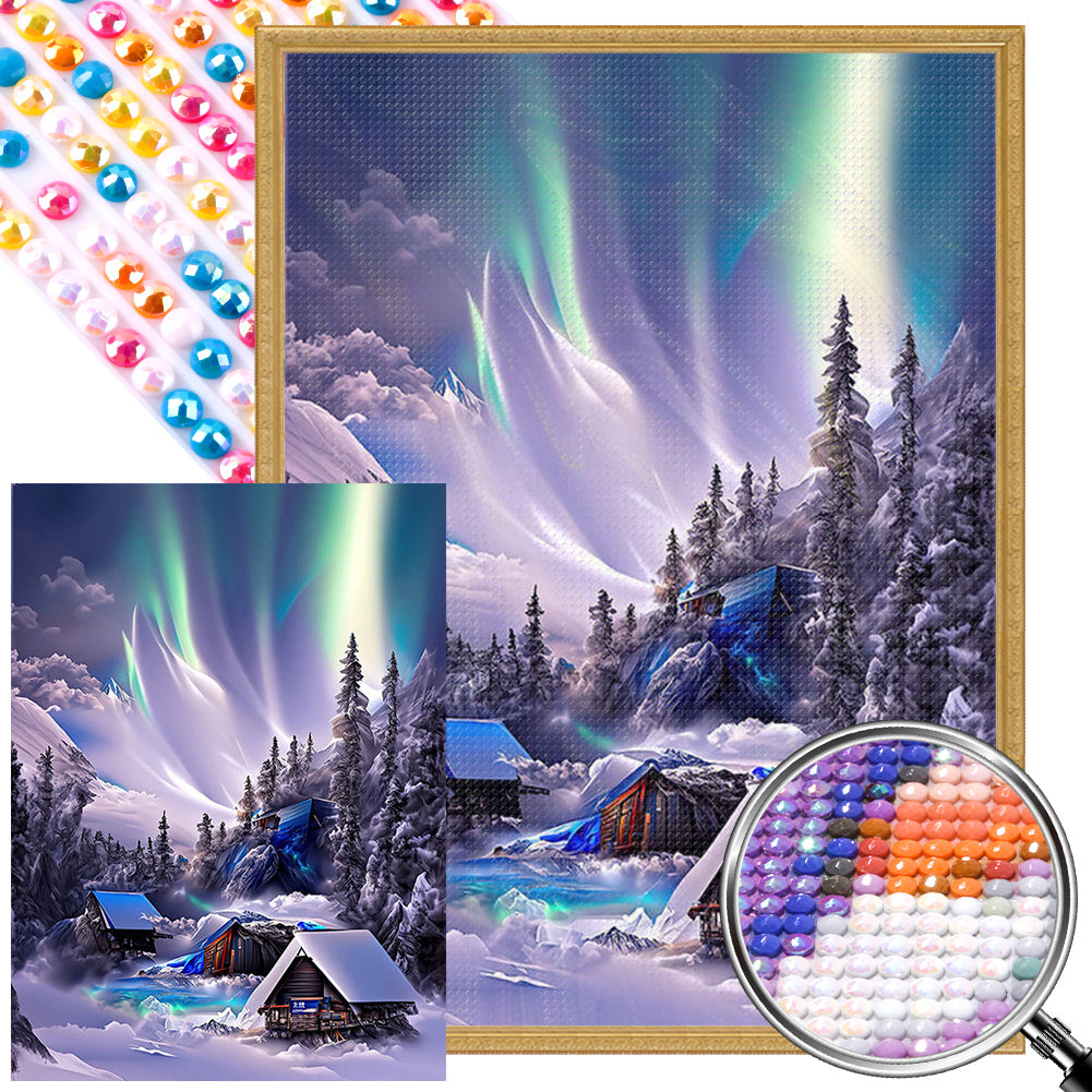 AB Diamond Painting - Full Round - polar cabin (40*55CM)