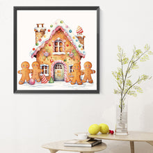 Load image into Gallery viewer, Diamond Painting - Full Round - Christmas cookie house (30*30CM)
