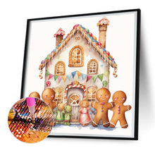 Load image into Gallery viewer, Diamond Painting - Full Round - Christmas cookie house (30*30CM)
