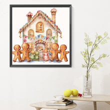 Load image into Gallery viewer, Diamond Painting - Full Round - Christmas cookie house (30*30CM)
