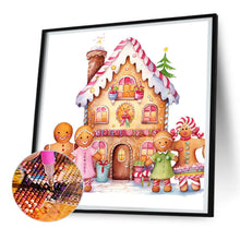 Load image into Gallery viewer, Diamond Painting - Full Round - Christmas cookie house (30*30CM)
