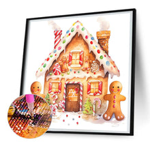 Load image into Gallery viewer, Diamond Painting - Full Round - Christmas cookie house (30*30CM)
