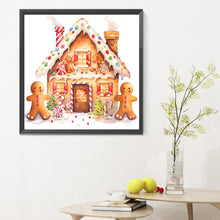 Load image into Gallery viewer, Diamond Painting - Full Round - Christmas cookie house (30*30CM)
