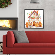 Load image into Gallery viewer, Diamond Painting - Full Round - Christmas cookie house (30*30CM)
