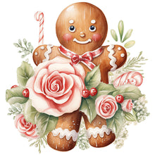 Load image into Gallery viewer, Diamond Painting - Full Round - Christmas Cookie Man (30*30CM)
