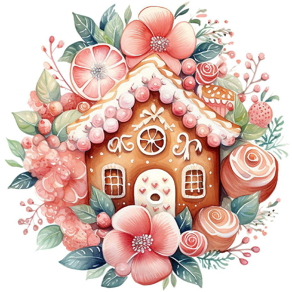 Diamond Painting - Full Round - Christmas Cookie Man (30*30CM)